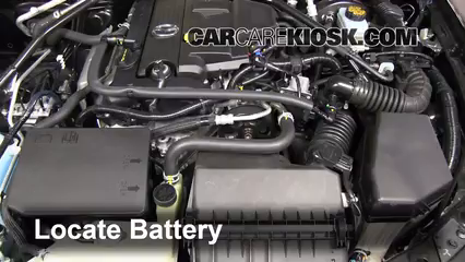 2011 Mazda MX-5 Miata Grand Touring 2.0L 4 Cyl. Battery Replace